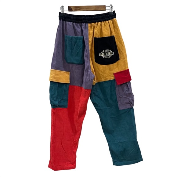 Streetwear Colorblock Cargo Pants EUC - Picture 3 of 5